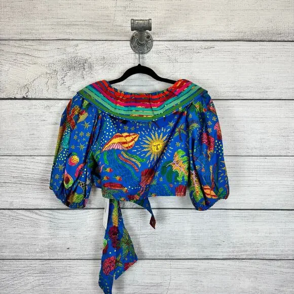 FARM Rio Colorful Patterned Blouse - Picture 11 of 12
